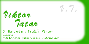 viktor tatar business card